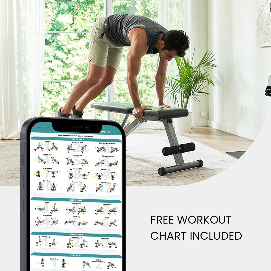Pulse Gears Foldable Weight Bench Pro