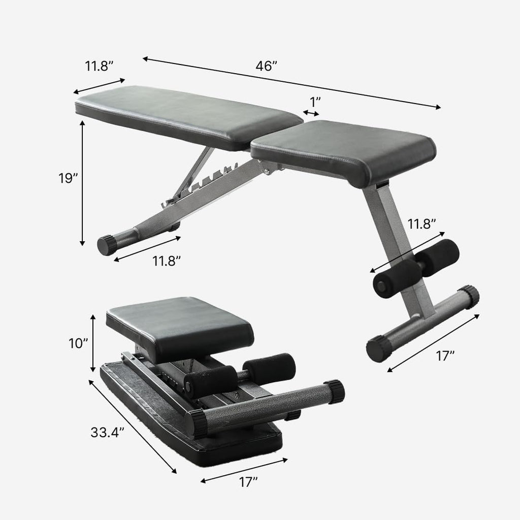 Pulse Gears Foldable Weight Bench Pro