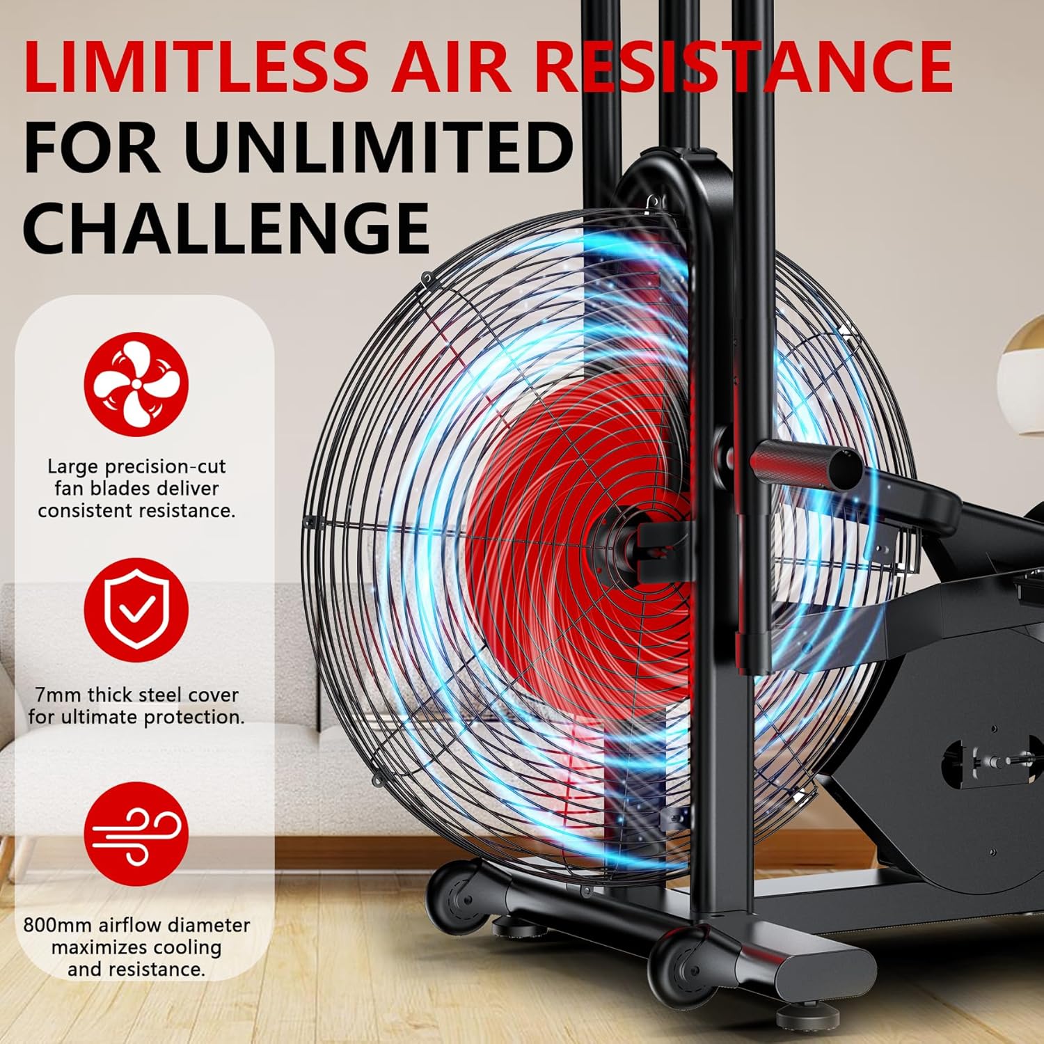 Pulse Gears Air Resistance Exercise Bike