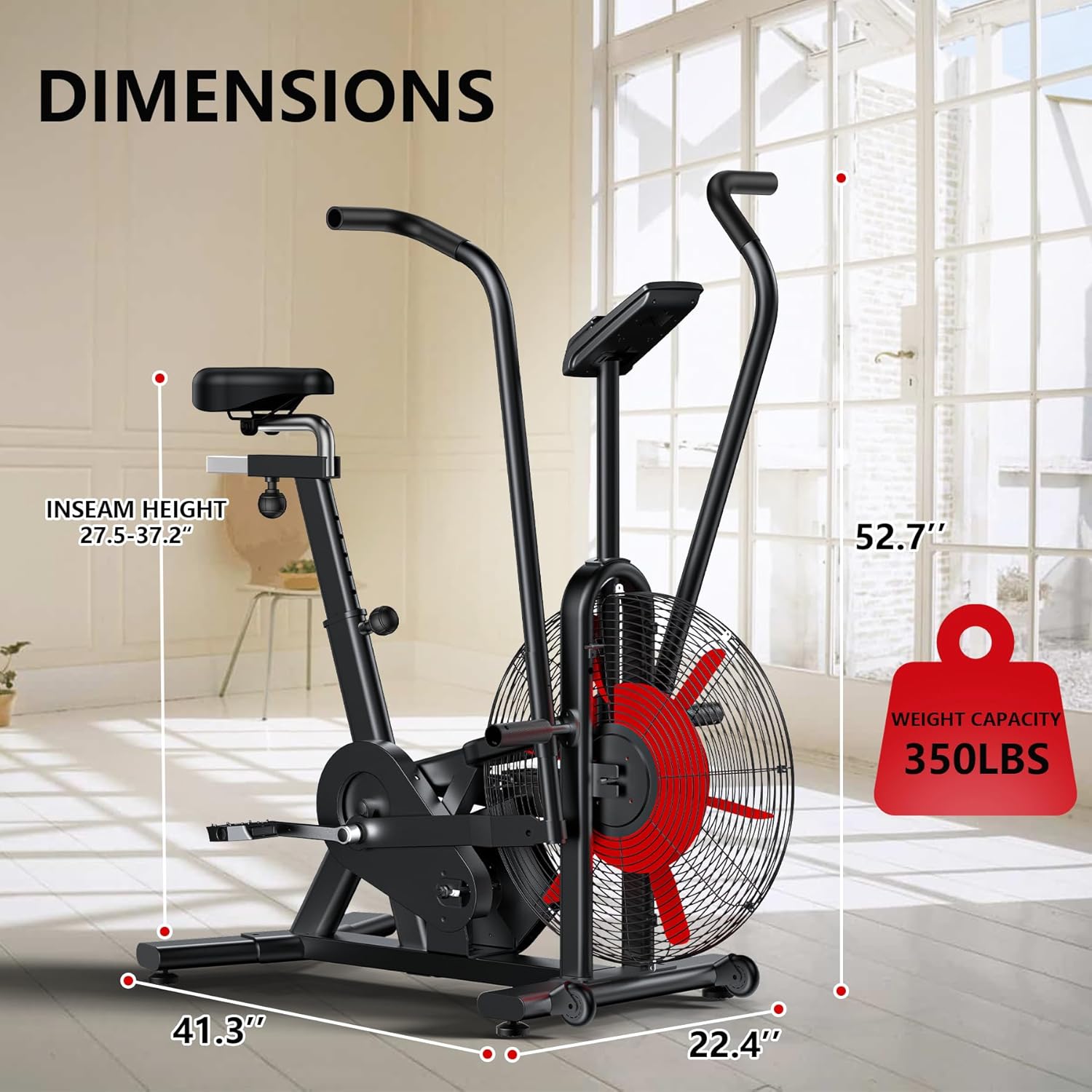 Pulse Gears Air Resistance Exercise Bike