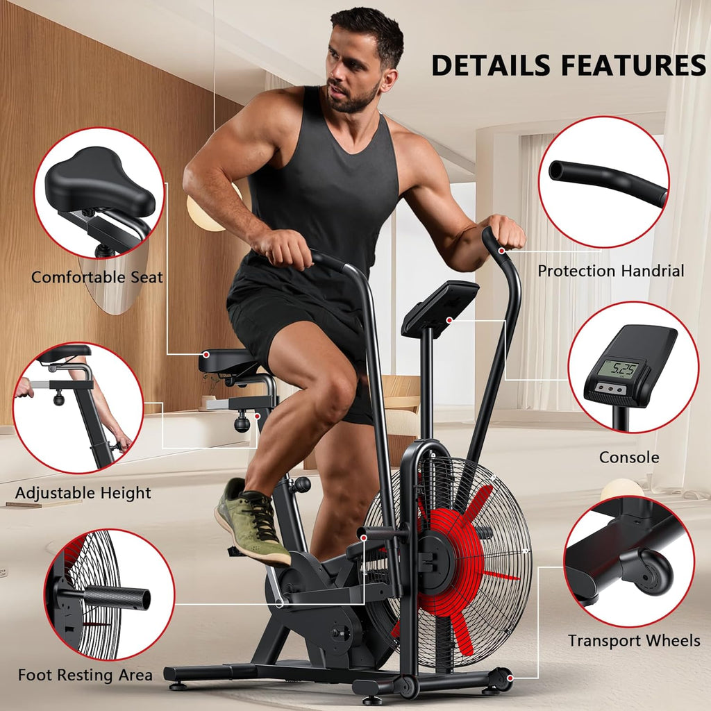 Pulse Gears Air Resistance Exercise Bike