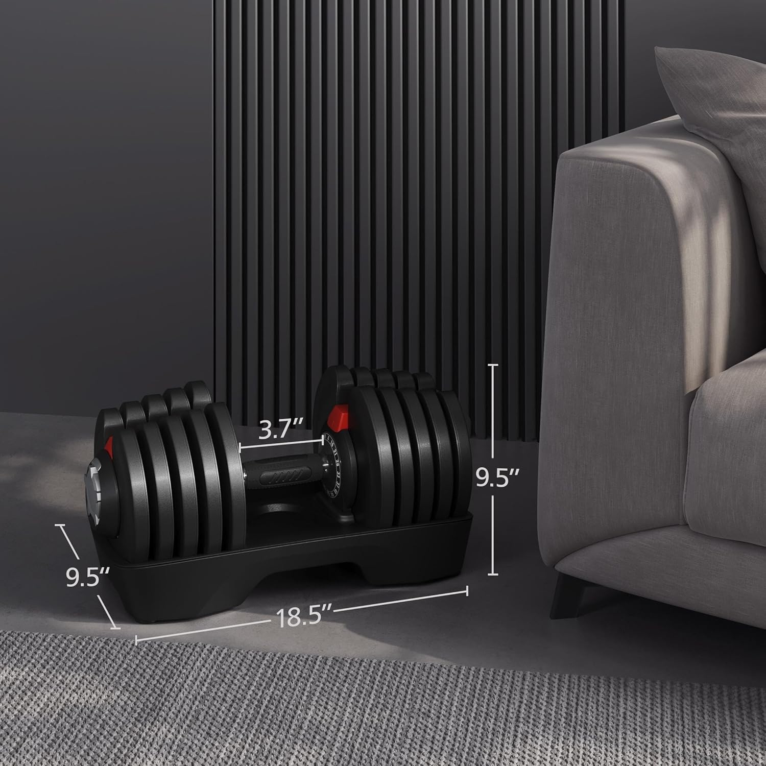 Pulse Gears Pro Adjustable Dumbbell Set 90lb