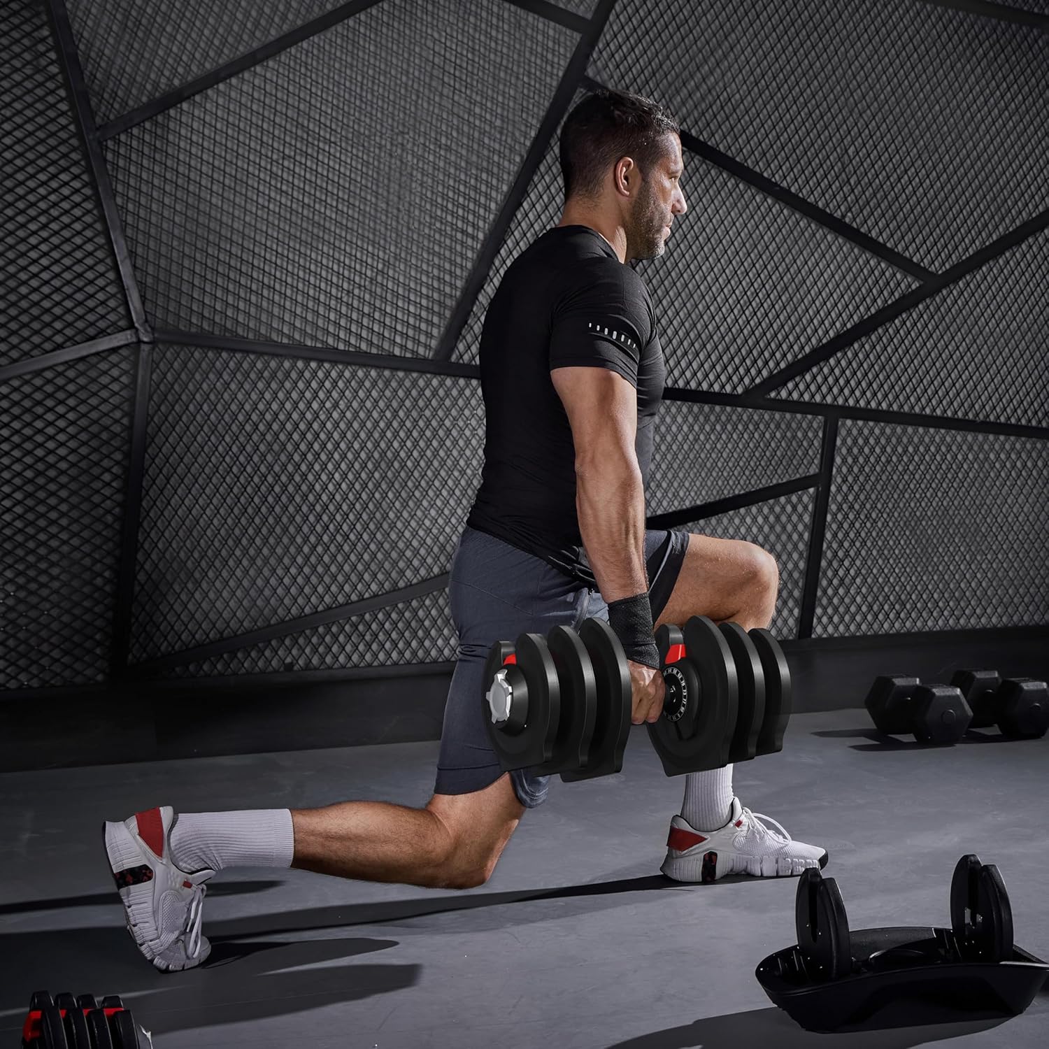 Pulse Gears Pro Adjustable Dumbbell Set 90lb